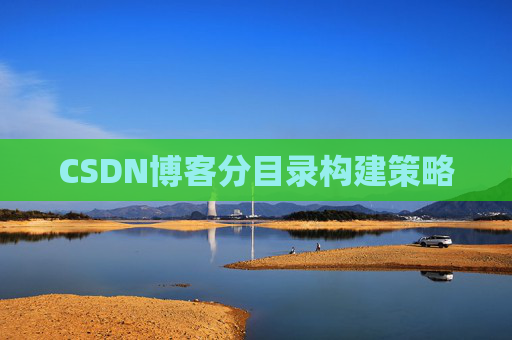 CSDN博客分目录构建策略